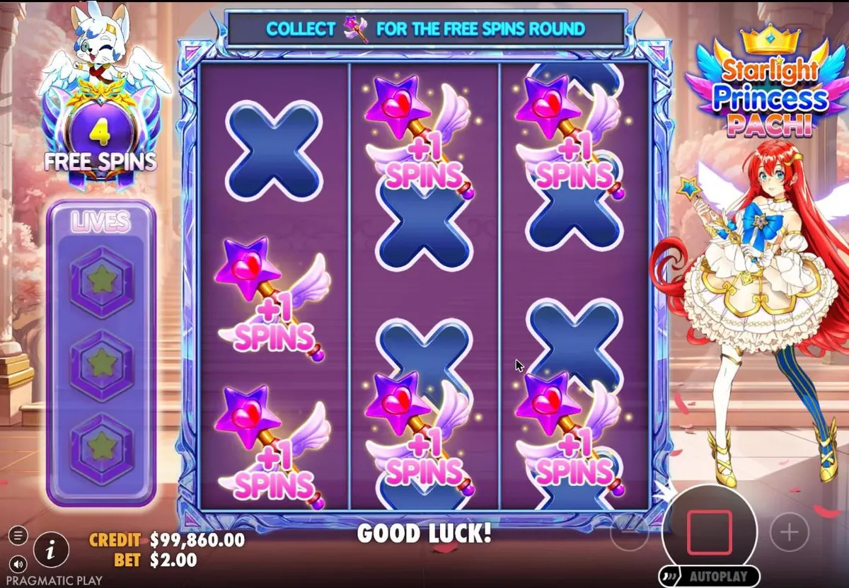 Respin mini game with star wands