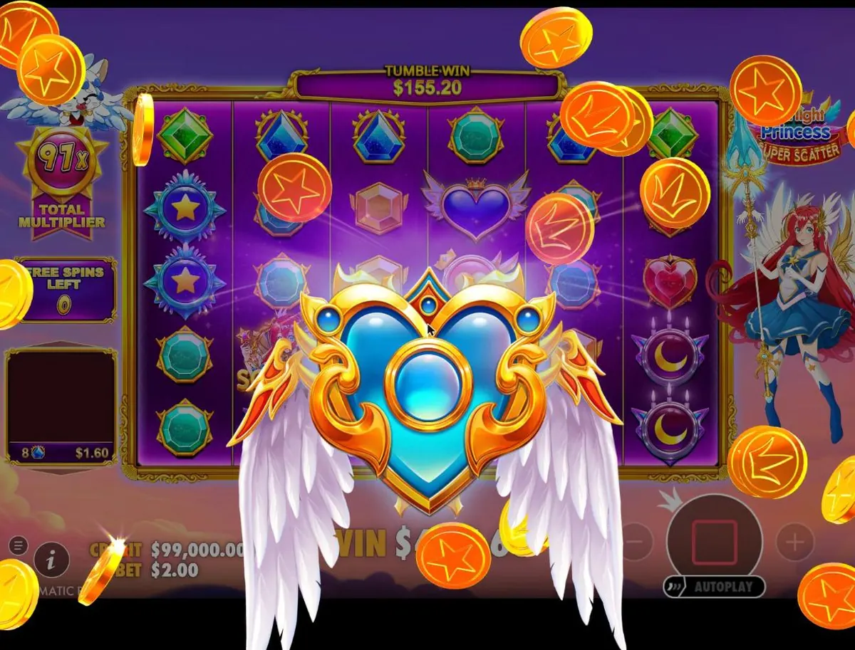 Super Free Spins with a 97x total multiplier